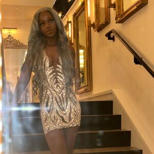 Custome Rhinestone Dress